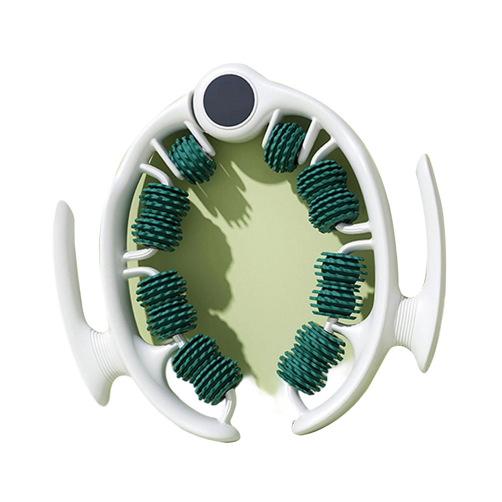 Green leg massage roller clip, calf muscle relaxation and shaping tool, yoga fitness leg trainer, leg muscle relaxation and slimming device. - Image 1