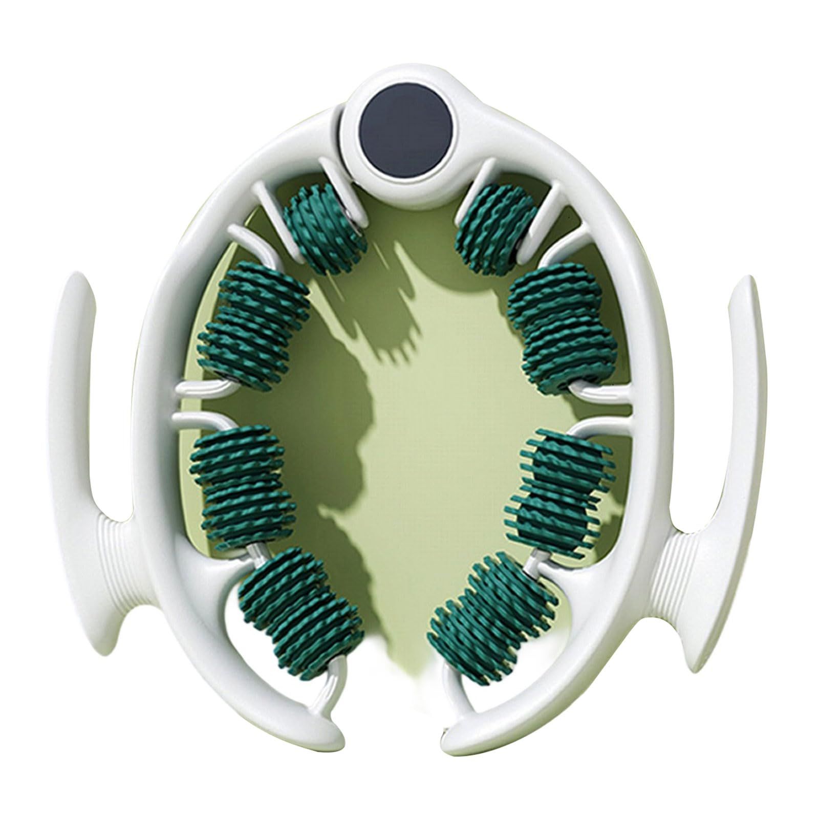 Green leg massage roller clip, calf muscle relaxation and shaping tool, yoga fitness leg trainer, leg muscle relaxation and slimming device. - Image 3