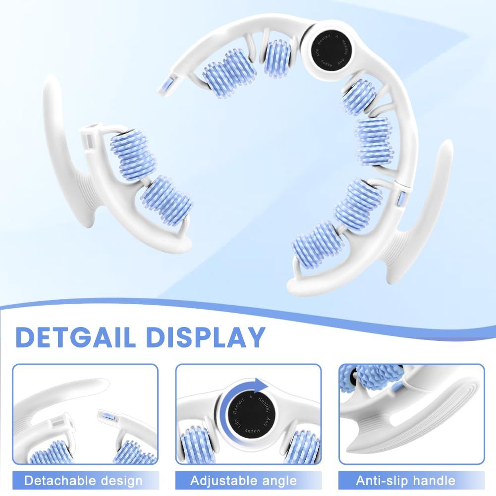 Blue leg massage roller clip, calf muscle relaxation and shaping tool, yoga fitness leg trainer, leg muscle relaxation and slimming device. - Image 3