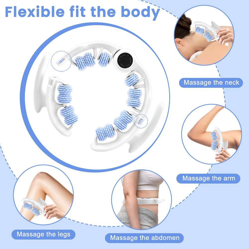 Blue leg massage roller clip, calf muscle relaxation and shaping tool, yoga fitness leg trainer, leg muscle relaxation and slimming device. - Image 6