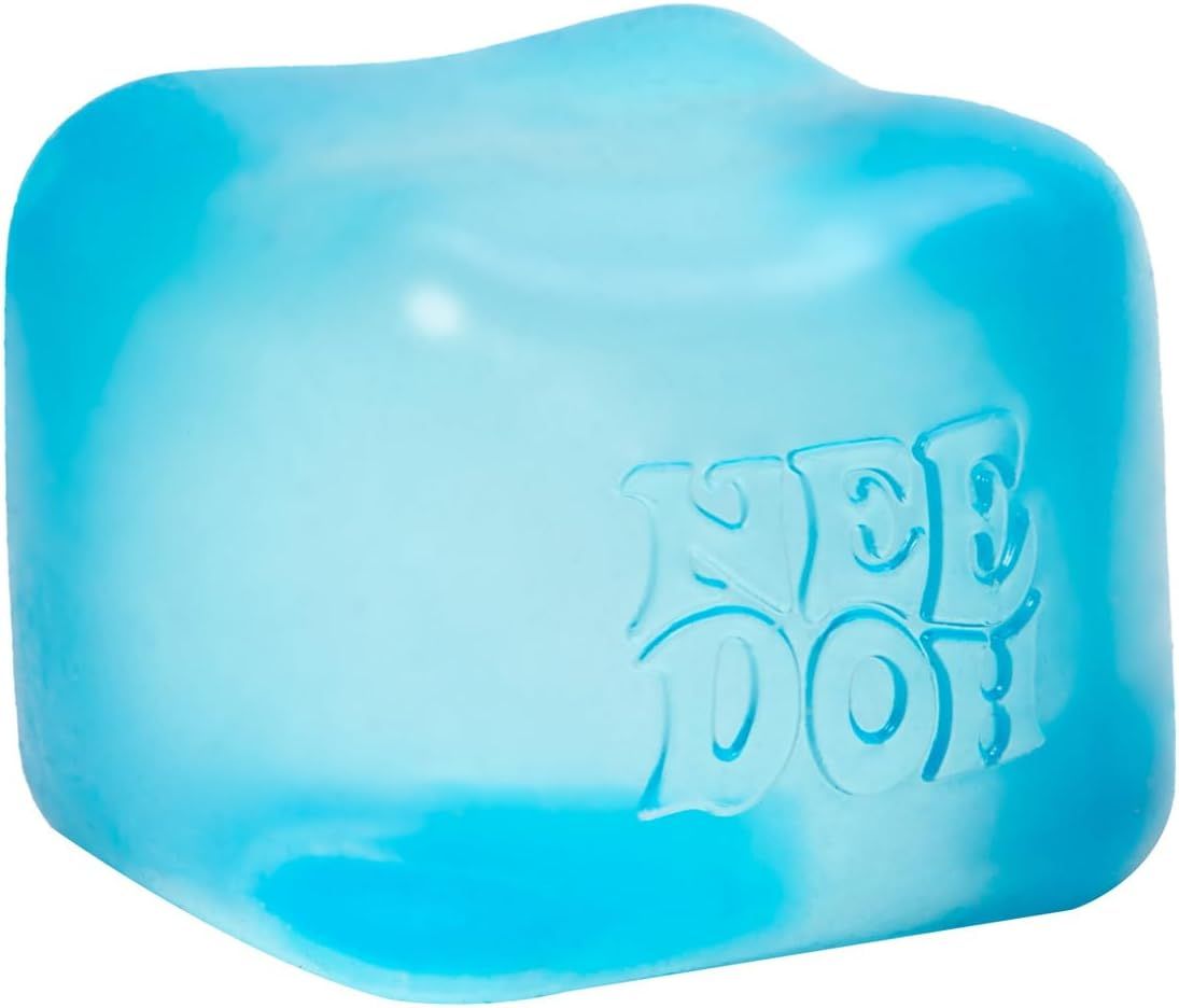 Blue Stress Cube Fidget Squishy Slow Rising Sensory Stress Ball, Calming Squeeze Toy for Stress Relief and Focus - Image 1