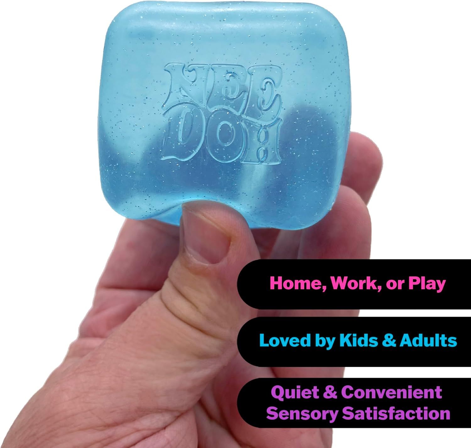Sprite Green Stress Cube Fidget Squishy Slow Rising Stress Ball, Soft Sensory Anxiety Relief Toy for Home Office School - Image 4