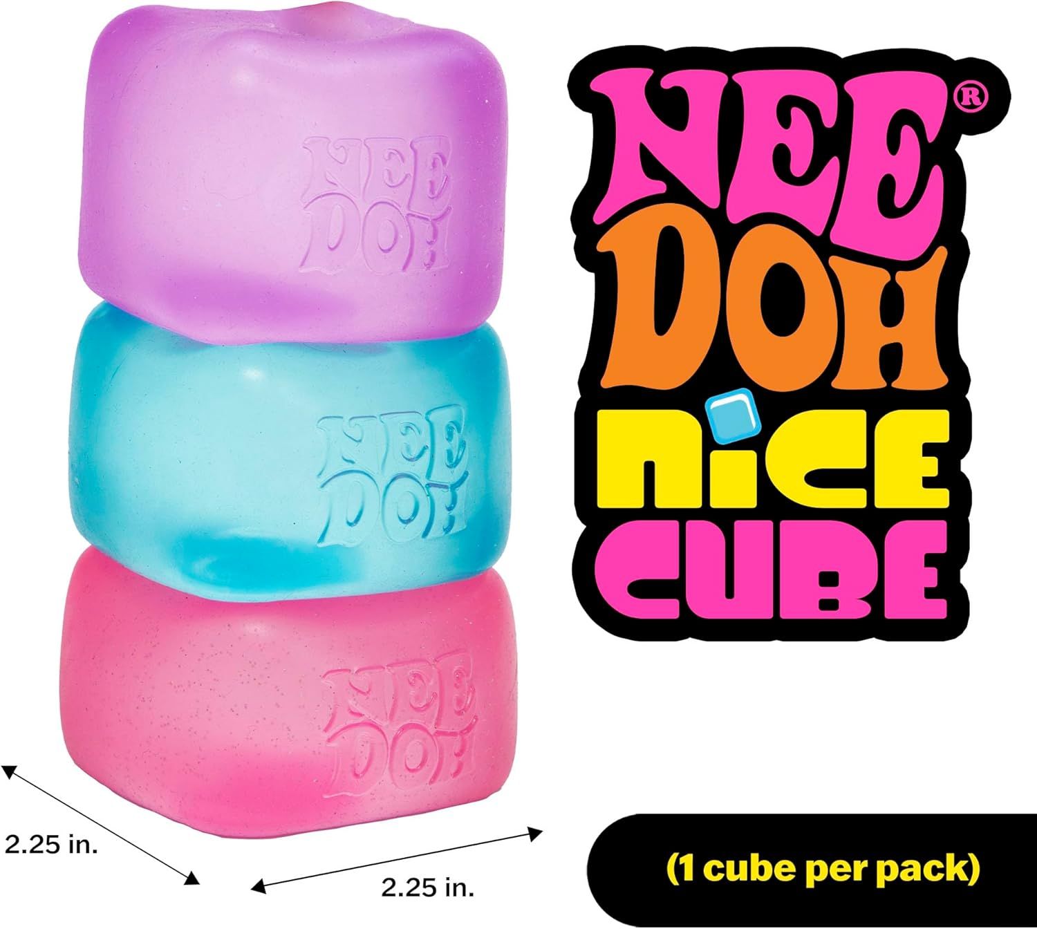 Sprite Green Stress Cube Fidget Squishy Slow Rising Stress Ball, Soft Sensory Anxiety Relief Toy for Home Office School - Image 5