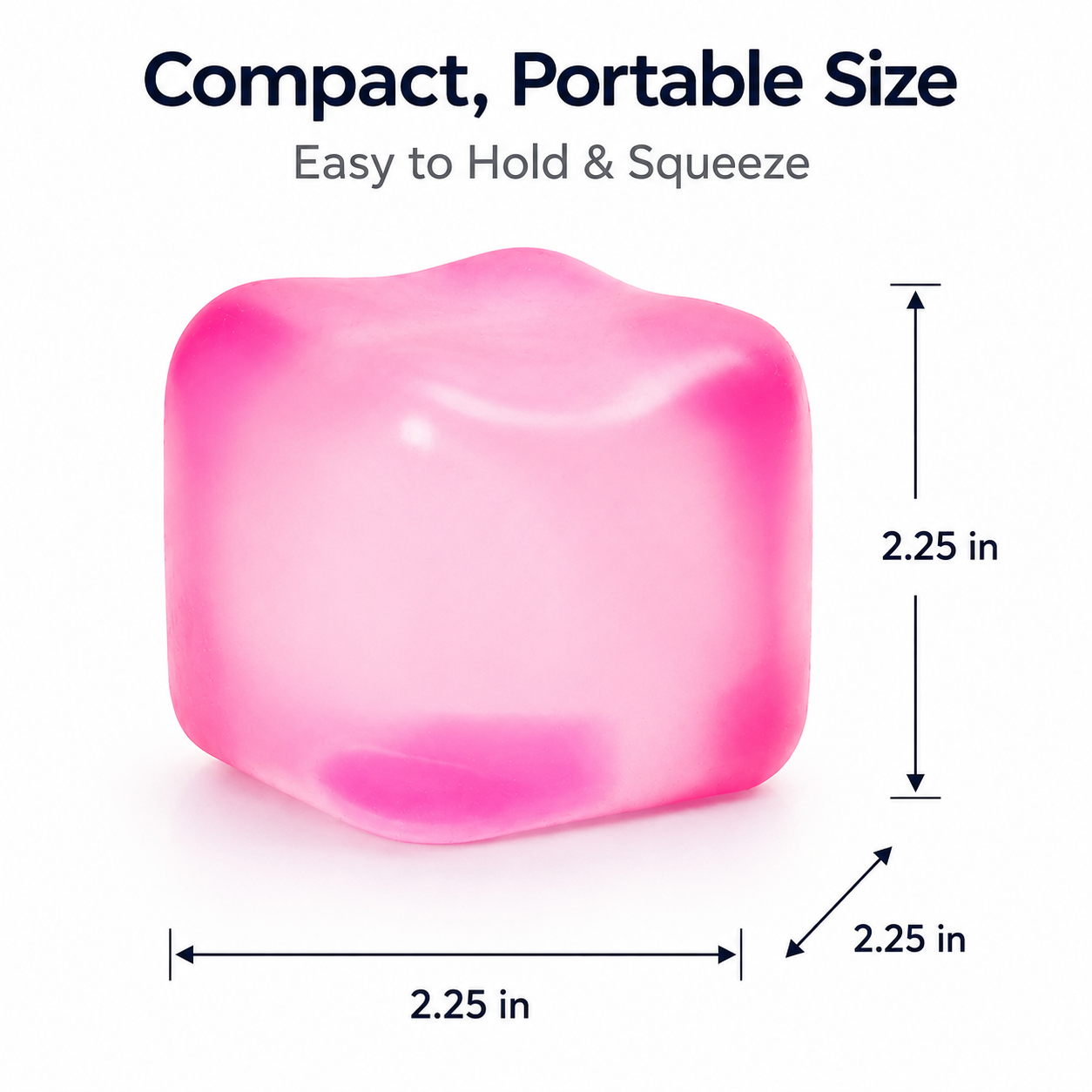 Sprite Green Stress Cube Fidget Squishy Slow Rising Stress Ball, Soft Sensory Anxiety Relief Toy for Home Office School - Image 7