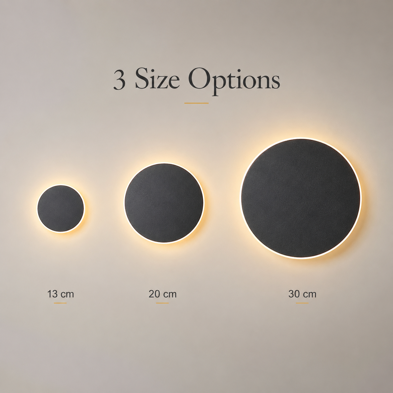 Magnetic Round Wall Lamp 30cm White, 17W Rechargeable LED Wall Sconce with Touch Control, 3-Color Light, Battery Powered Modern Disc Wall Light for Bedroom Hallway Living Room - Image 8