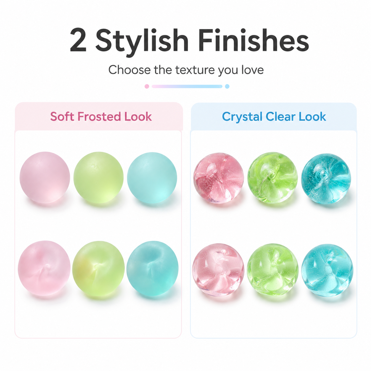 Clear Blue Coconut Oil Stress Ball, Slow Rising Non-Sticky Squishy Squeeze Ball, Soft Sensory Fidget Toy for Stress Relief, Relaxation and Focus - Image 6
