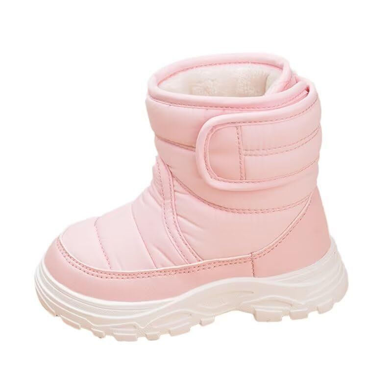 Toddler Boy Girl Anti Slip Warm Winter Boots pink AU8 Size for Outdoor Walking Snow Sport Trekking - Image 1