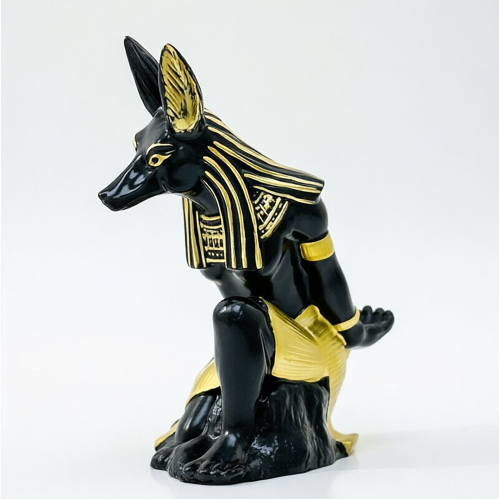 Ancient Egyptian Anubis Wine Rack - Creative Resin Craft Wine Bottle Holder, Home Bar Cabinet Decoration - Image 1
