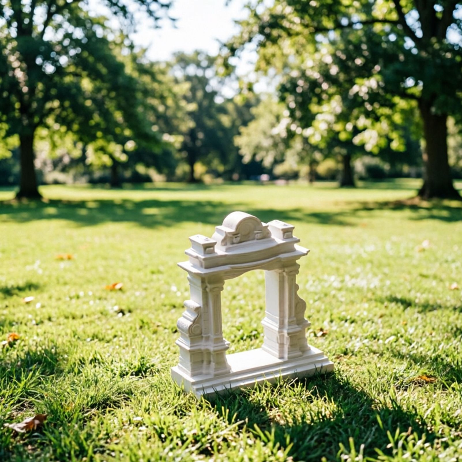 Miniature Roman Arch Model - Handcrafted Plaster Architectural Decor for Bookshelf, Desk & Home Display - Image 5