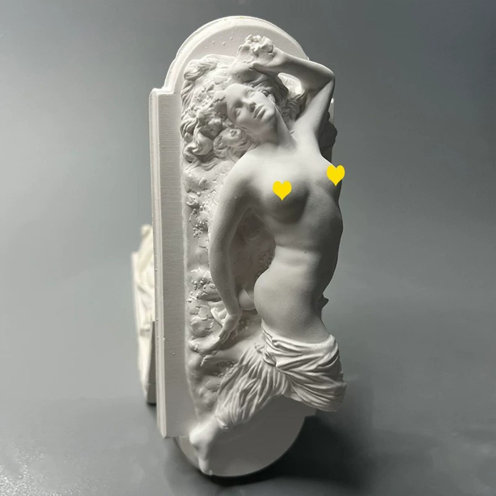 Nordic Retro Relief Roman European Figure Sculpture Plaster Statue - Artistic Home Decor for Shelf, Desk & Study, Perfect Gift for Art Lovers - Image 2