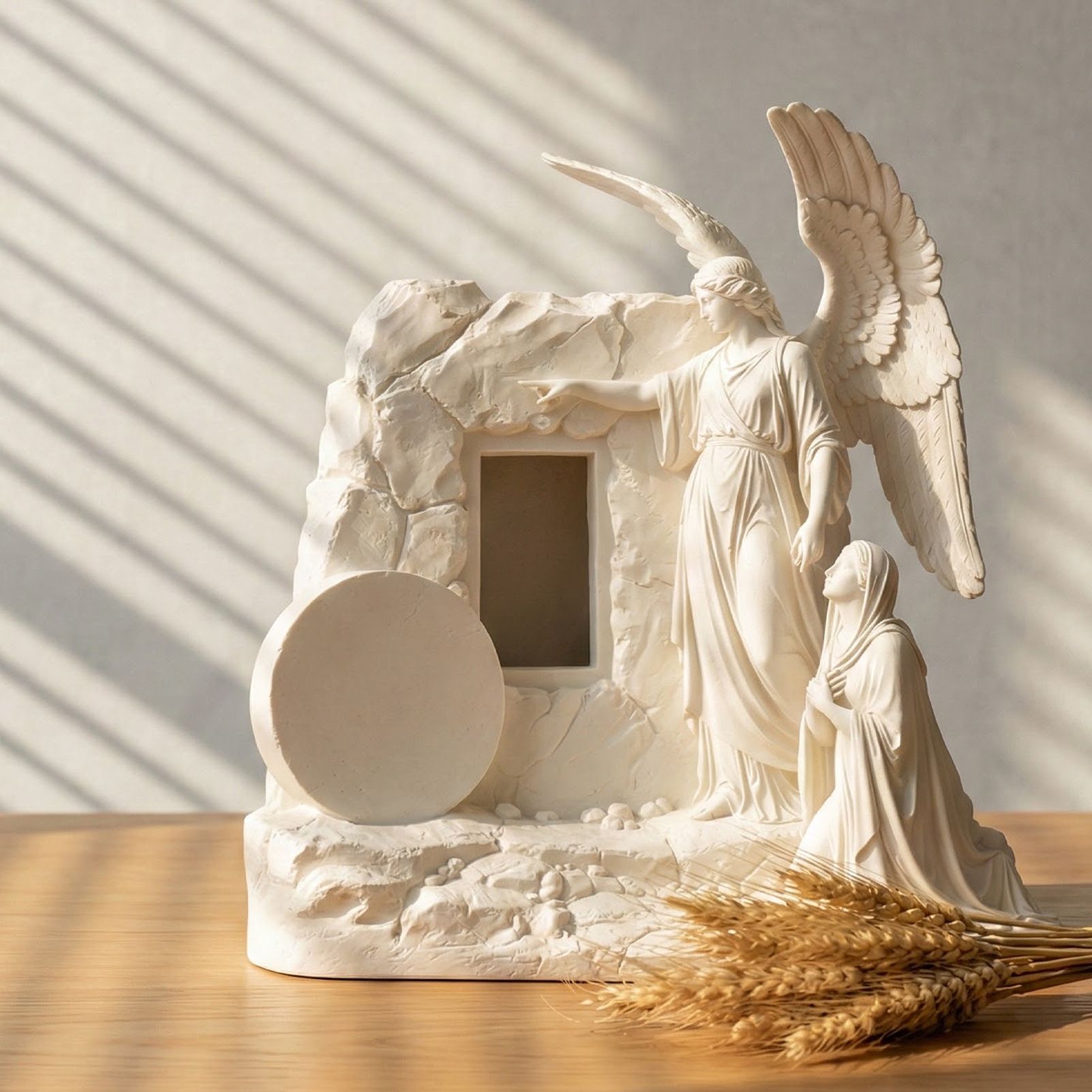 Praying Angel Statue with Open Wings - Religious Figurine Depicting Angel in Prayer, Spiritual Home Decor - Image 5