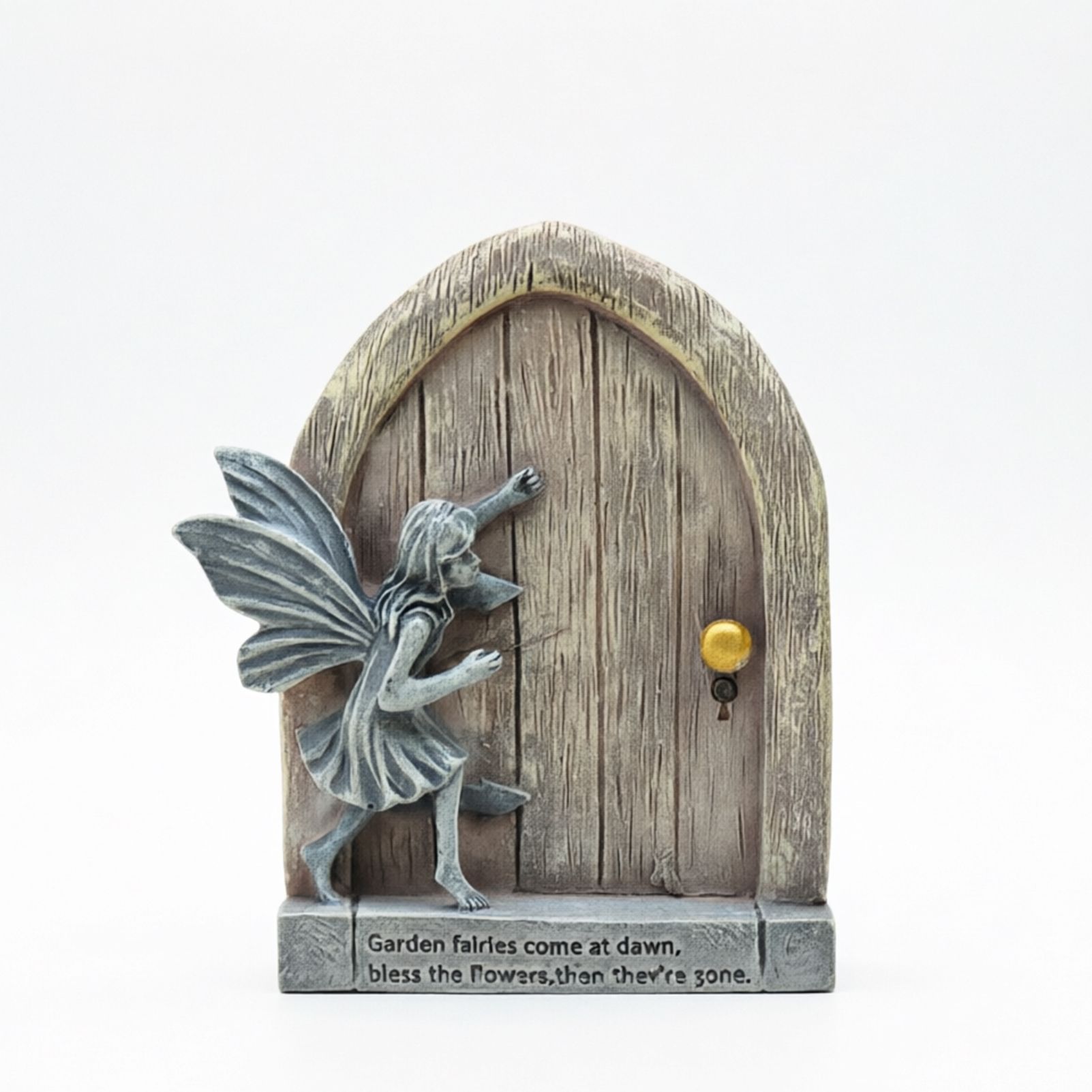 Whimsical Fairy Door Garden Statue Enchanting Outdoor & Indoor Decor for Flower Beds, Patios, Lawns, and Fairy Gardens - Image 1