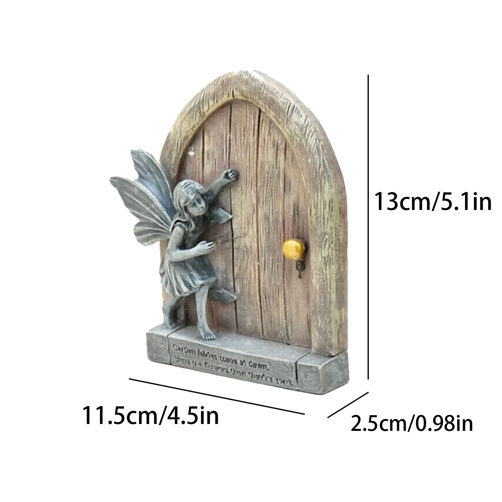 Whimsical Fairy Door Garden Statue Enchanting Outdoor & Indoor Decor for Flower Beds, Patios, Lawns, and Fairy Gardens - Image 6
