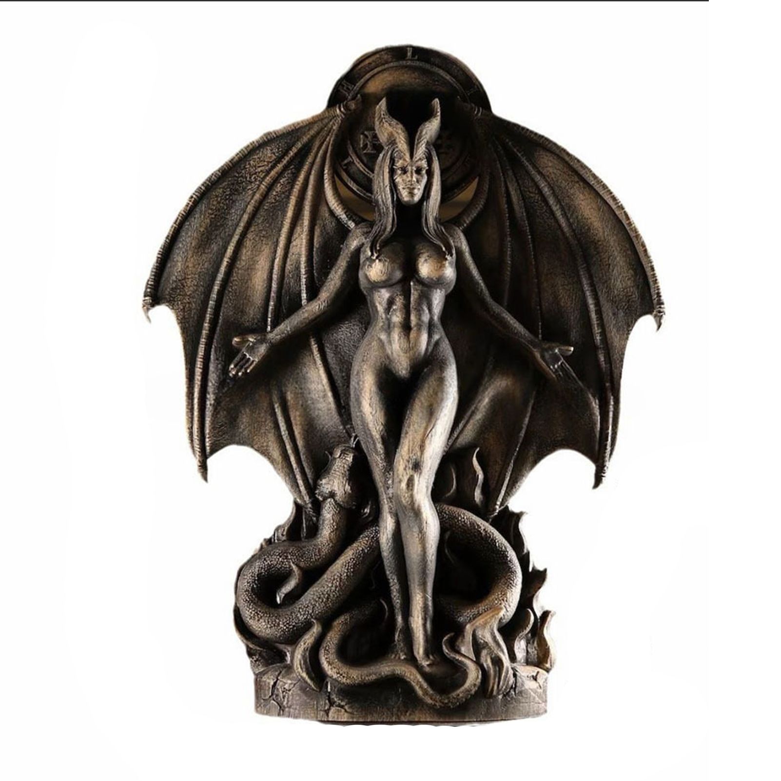 Lilith Inanna Goddess Statue - Gothic Resin Figurine, Halloween Home Decor - Image 1