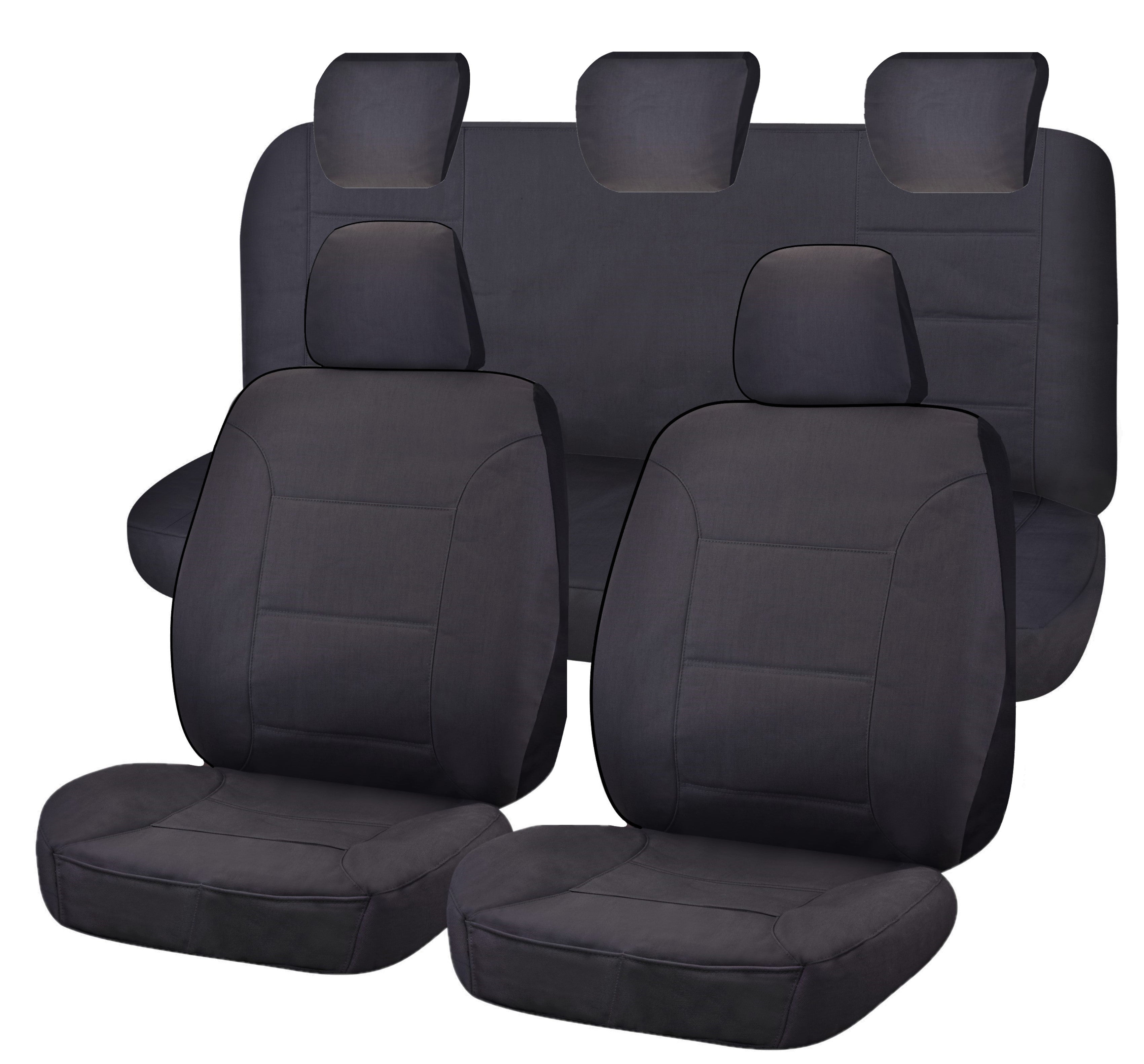 Seat Covers for MAZDA BT-50 FR UR 09/2015 - 06/2020 DUAL CAB FR CHARCOAL CHALLENGER - Image 1