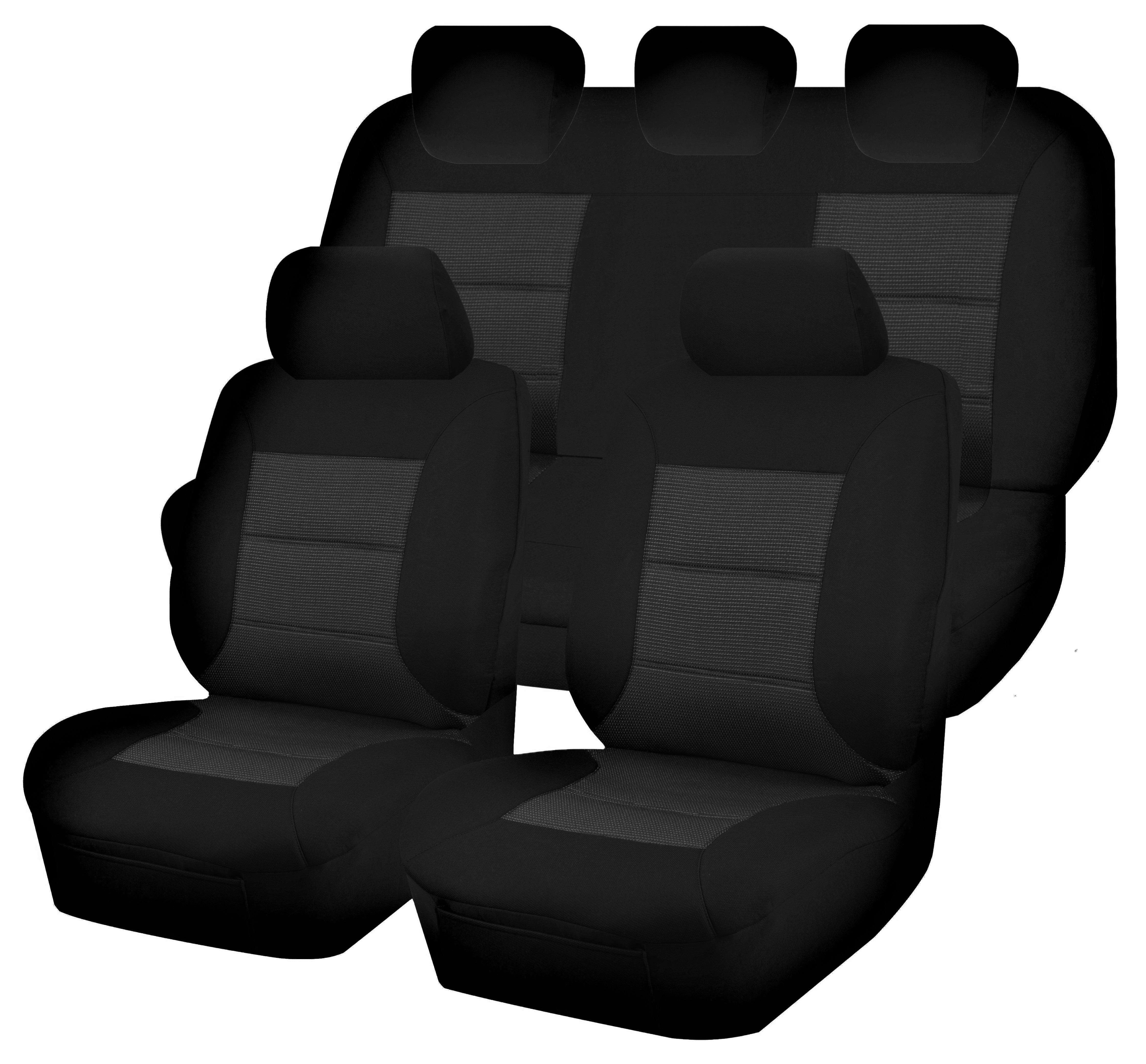 Seat Covers for MAZDA BT-50 B22P/Q-B32P/Q UP SERIES 10/2011 ? 08/2015 DUAL CAB FR BLACK PREMIUM - Image 1