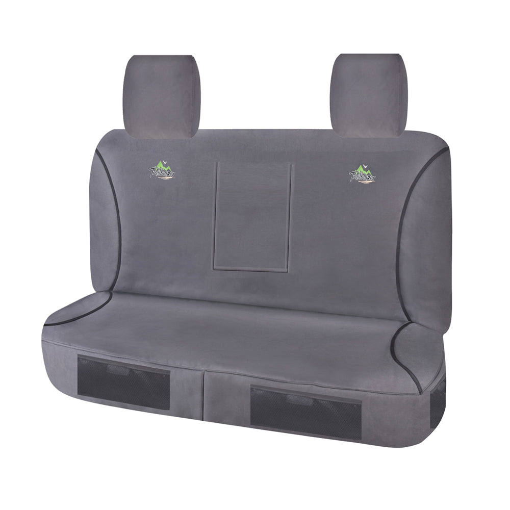 Seat Covers for MAZDA BT50 B32P SERIES 11/2006 ? 11/2011 DUAL CAB CHASSISC REAR BENCH WITH A/REST CHARCOAL TRAILBLAZER - Image 1