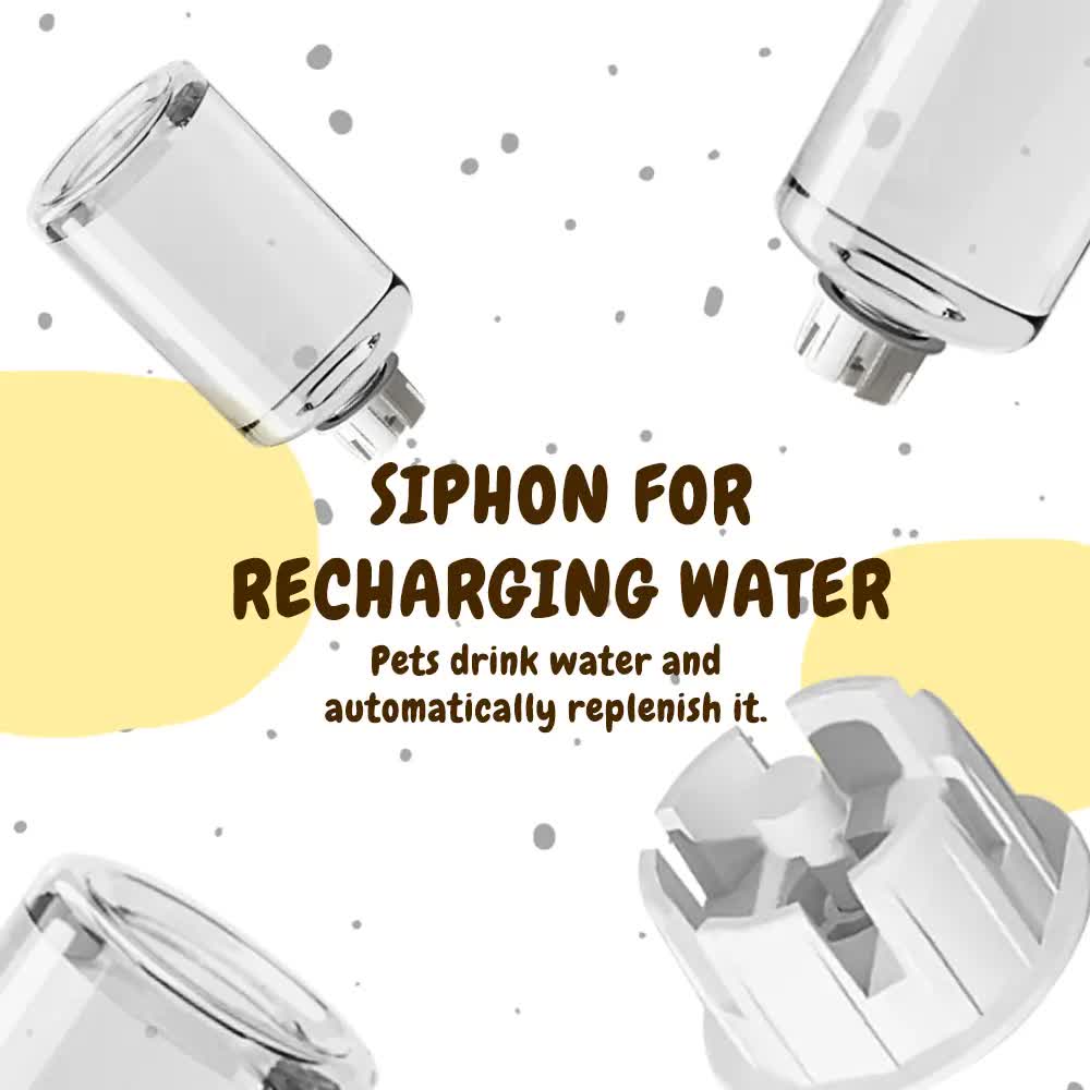 2-in-1 Automatic Pet Feeder Water Dispenser, Large Capacity Cat Dog Food Bowl with Auto Refill, Anti-clog Dry Wet Separation Pet Feeding Station + Free Pet Wipes - Image 3