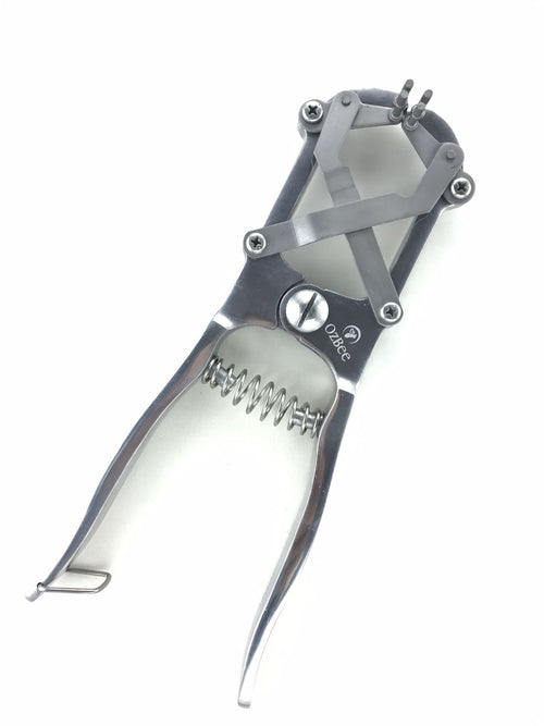Cattle Lamb Sheep Stainless Steel Elastrator Castrating Plier with 100 Rubber - Image 2
