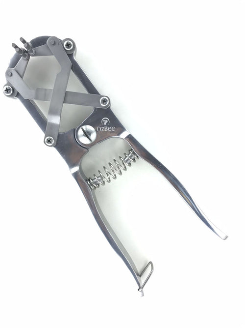 Cattle Lamb Sheep Stainless Steel Elastrator Castrating Plier with 100 Rubber - Image 3