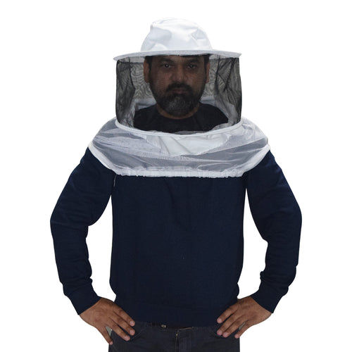 Beekeeping Bee Half Body Round Head Veil Protective Gear - Image 1
