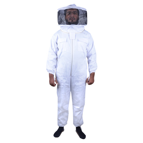 Beekeeping Bee Full Suit Standard Cotton With Round Head Veil S - Image 1