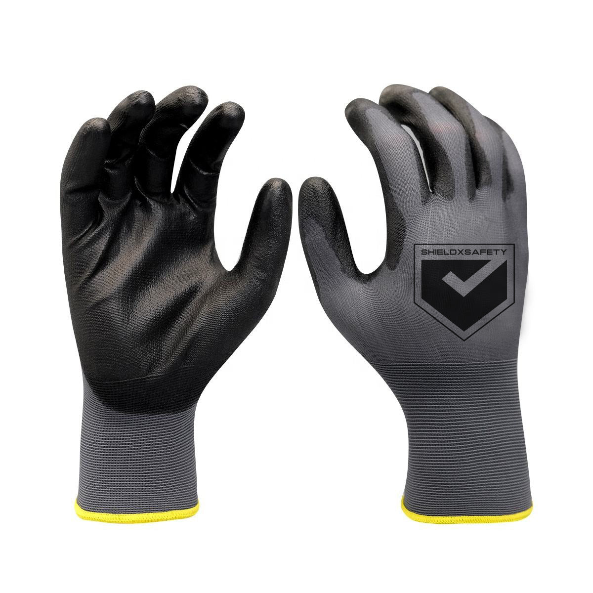 24 Pcs Work Gloves PU Coated General Purpose Hand Protection Garden Mechanic - Image 1