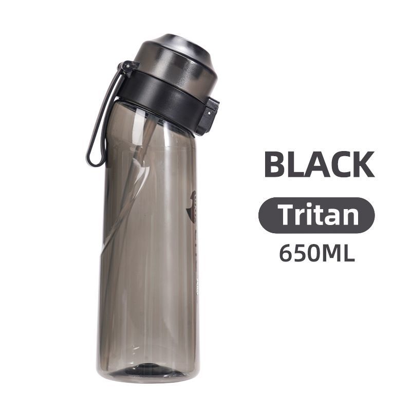 0 Sugar 0 Calorie Scented Water Bottle Transparent black - Image 1