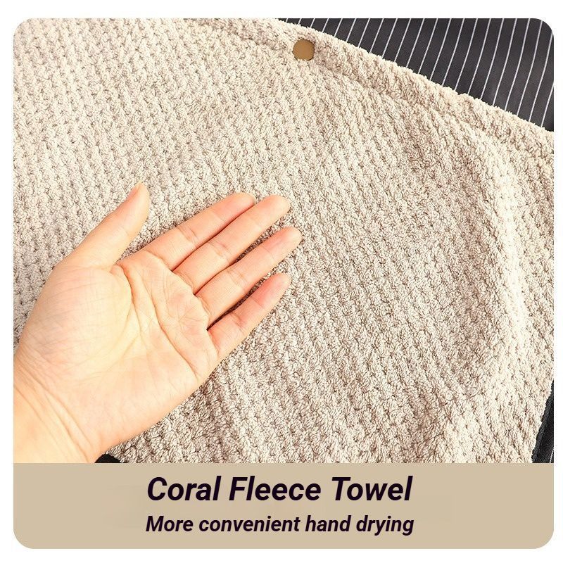 2-Pack Navy-Blue Waterproof Aprons with Detachable Hand Towels - Image 6