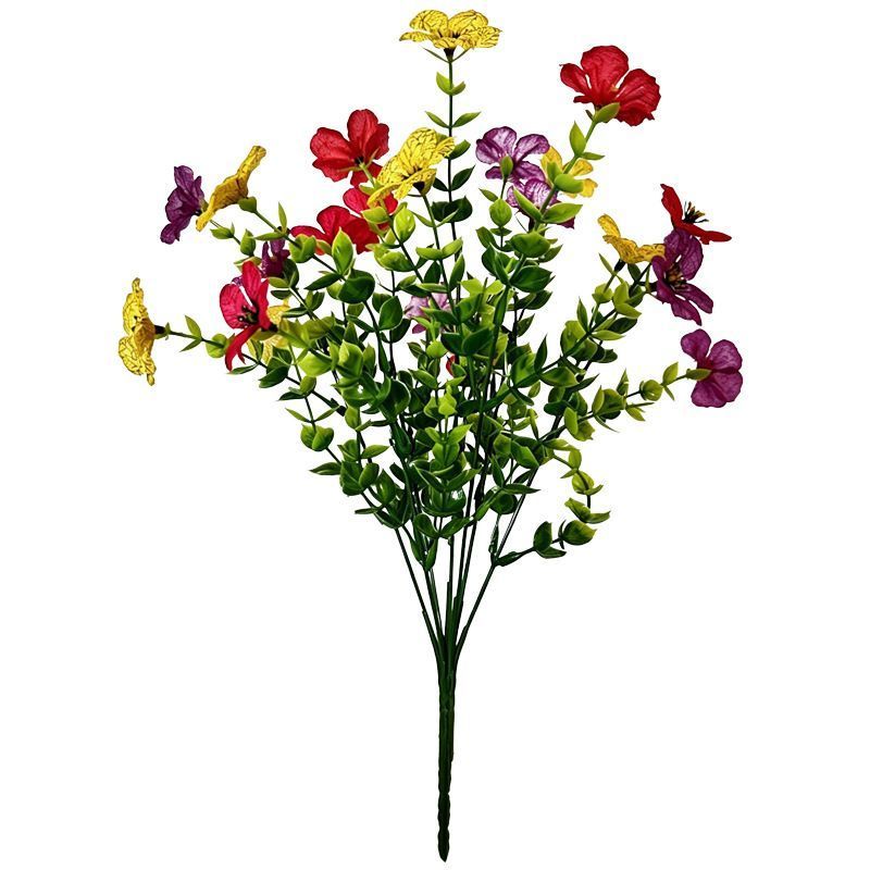 7 Heads 35 Mesh Eucalyptus Violet Red 21 Bunches - Image 8