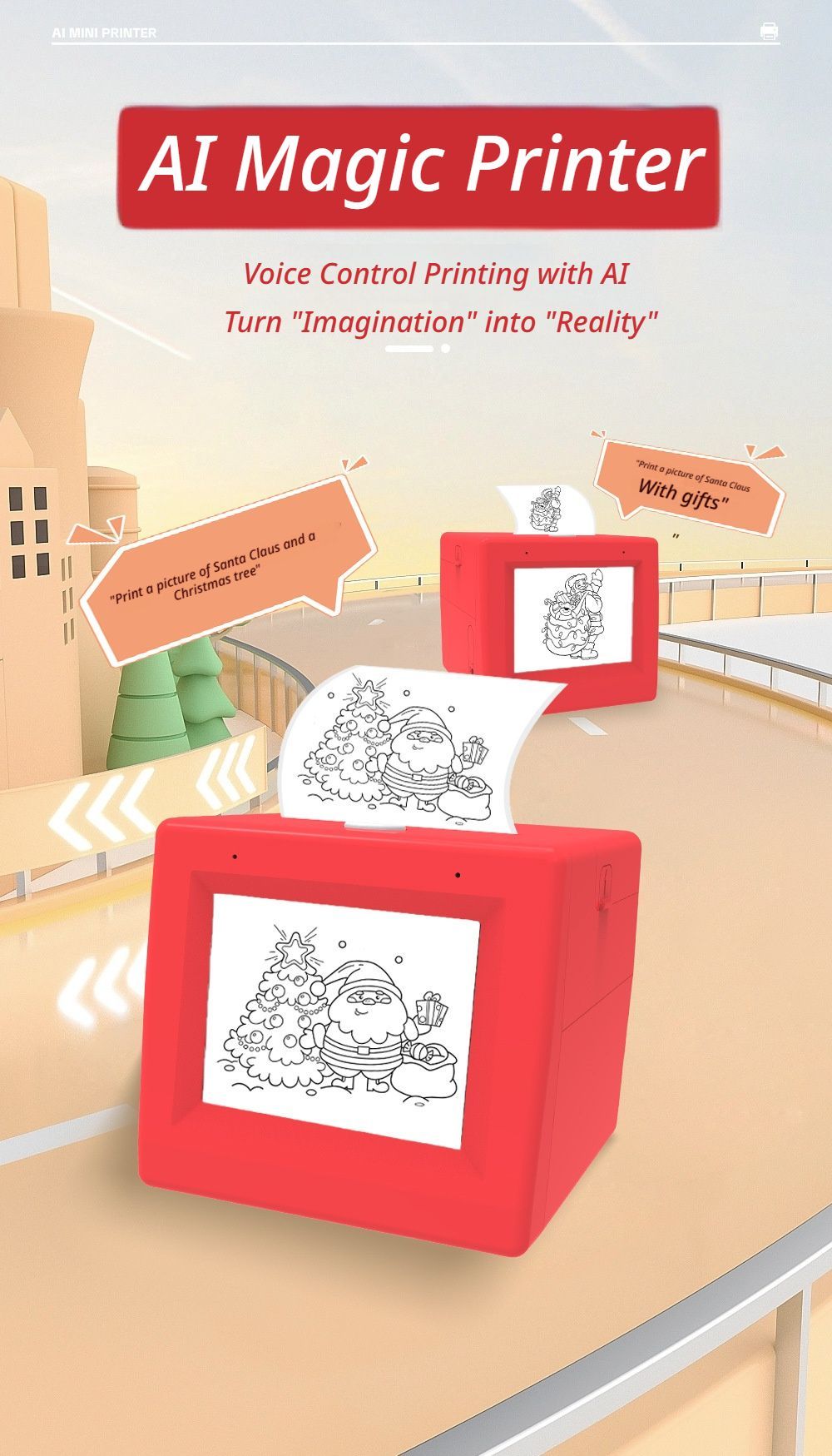 AI printer Comes with one 5 metre roll of thermal paper as standard - Image 2