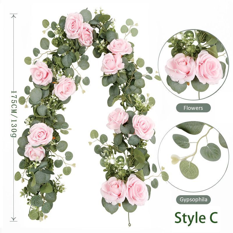 Artificial Eucalyptus Vine pink - Image 1