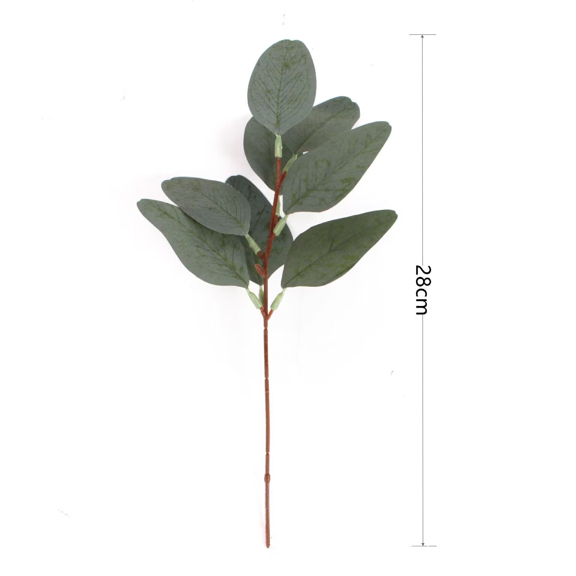 Artificial-flower-8-leaf-long-pointed-leaf-1stem-28cm - Image 1