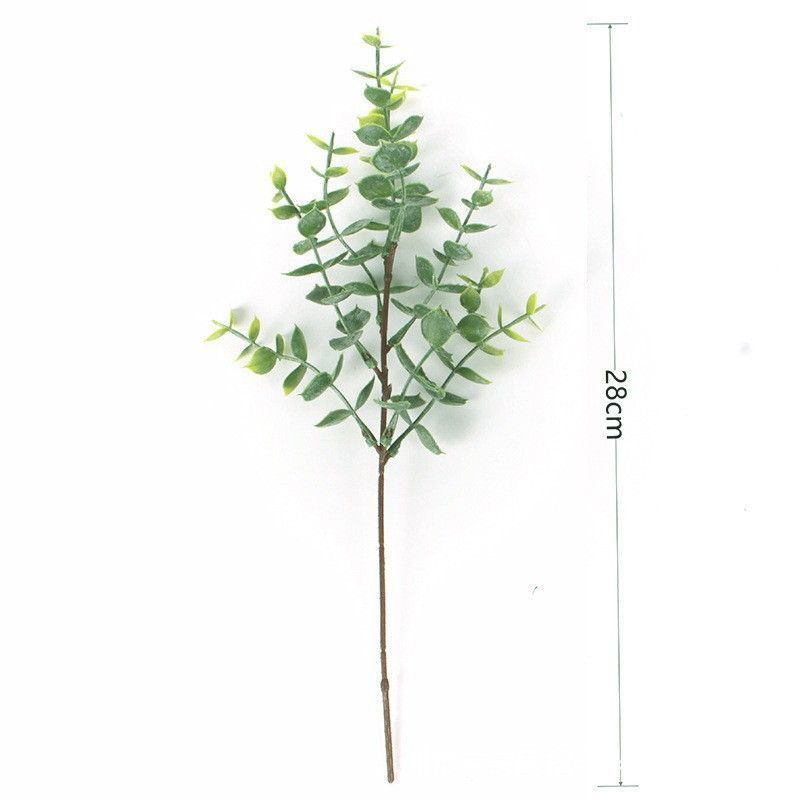 Artificial-flower-Eucalyptus-28cm-1-withFrostGreenCoating - Image 1