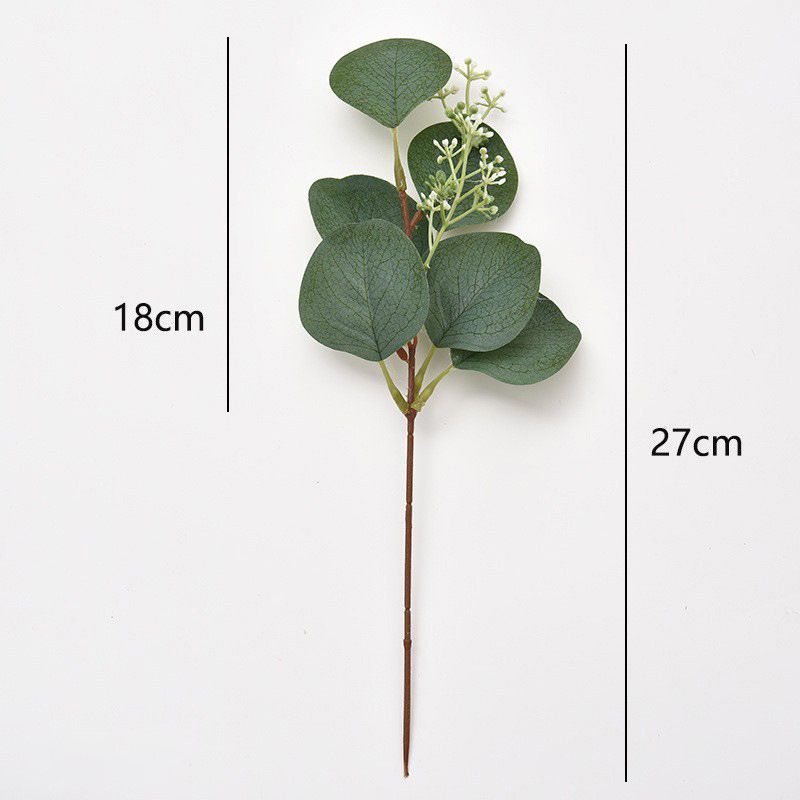 Artificial-flower-Eucalyptus-round-leaf-with-fruit-27cm5g - Image 1