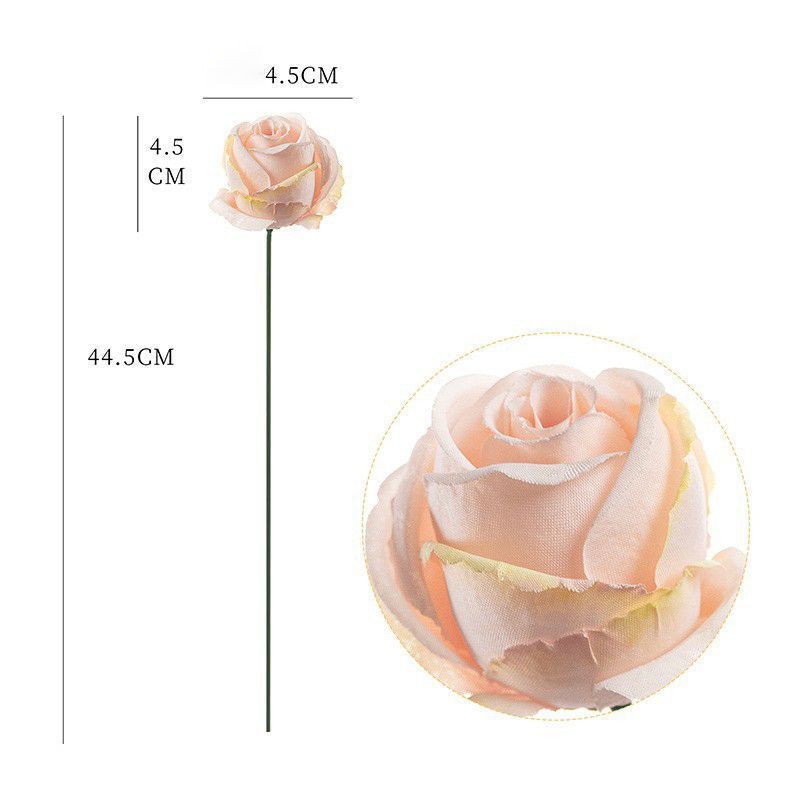 Artificial-flower-Rose-scented-champagne-colored-1piece-44cm - Image 1