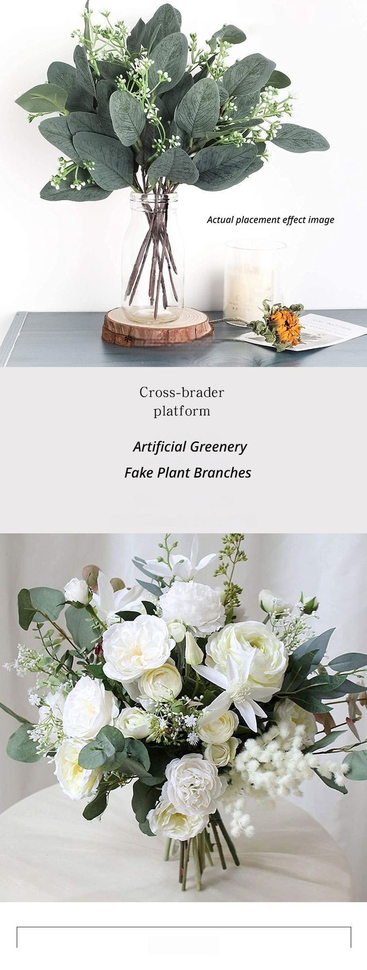 Artificial-flower-White-Baby's-Breath-29cm-4g-PerStem - Image 2