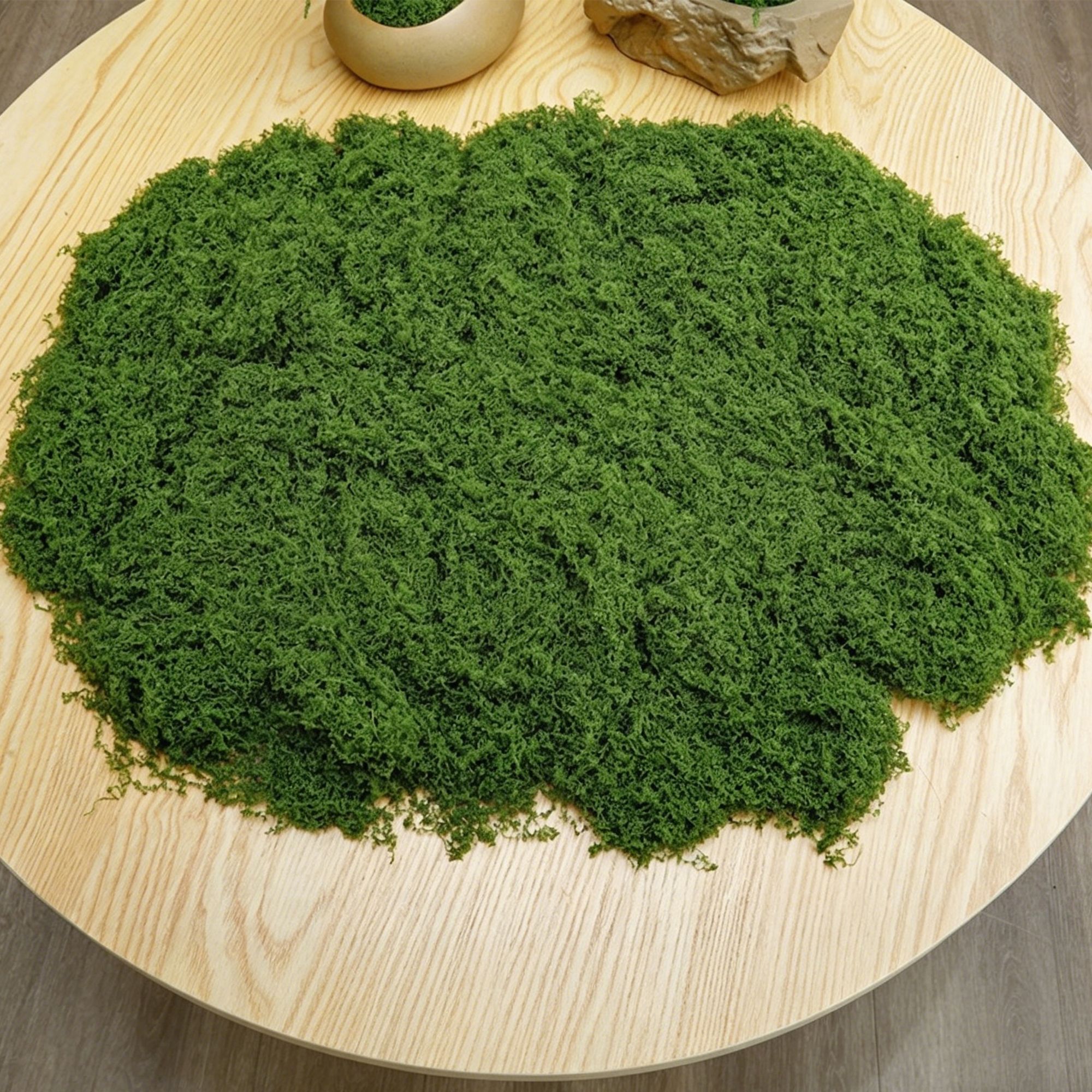 diy artificial moss lawn-Dark Green Filamentous Moss 100g - Image 1