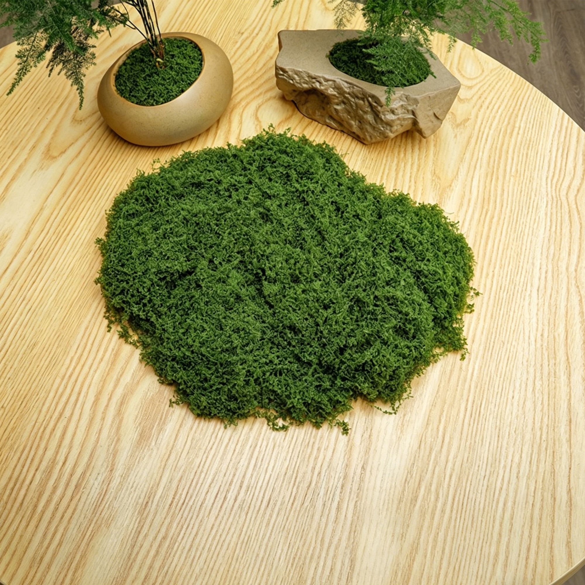 diy artificial moss lawn-Dark Green Filamentous Moss 30g - Image 1