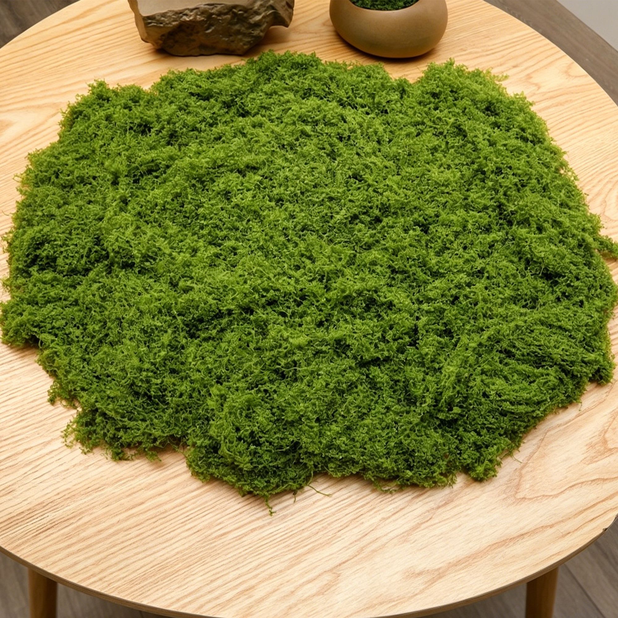 diy artificial moss lawn-Light Green Filamentous Moss 100g - Image 1