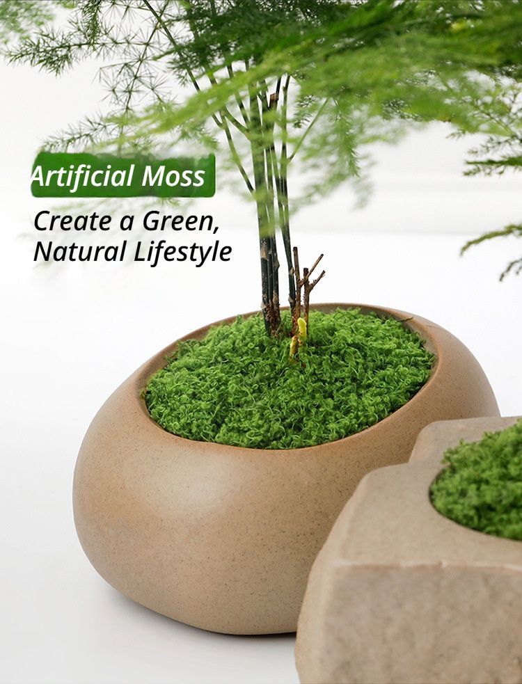 diy artificial moss lawn-Light Green Filamentous Moss 200g - Image 2