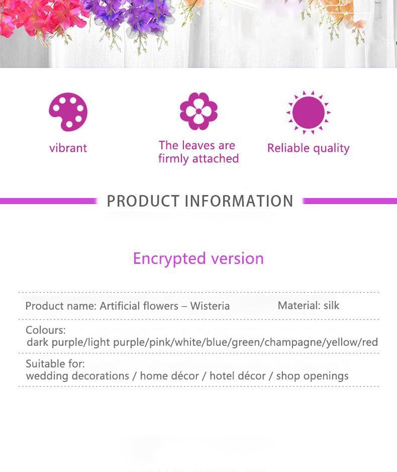 ArtificialLilacWisteria-Champagne-110CM-12-StemPack - Image 5