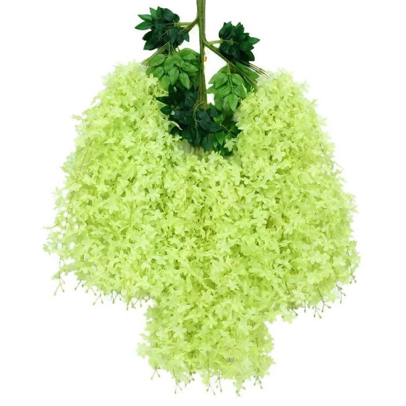 ArtificialLilacWisteria-Green-110CM-12-StemPack - Image 1