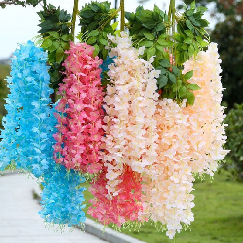 ArtificialWisteriaFlowers-LightPink-110CM-12-StemPack - Image 7