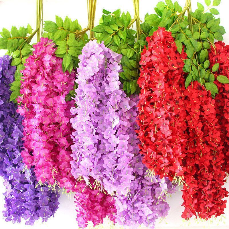 ArtificialWisteriaFlowers-LightPurple-110CM-12-StemPack - Image 6