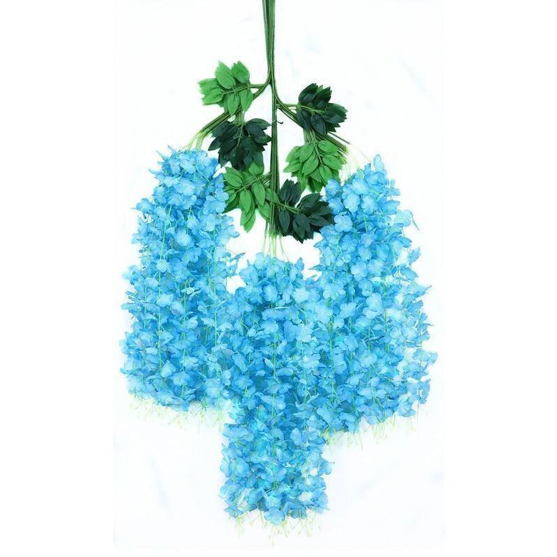 ArtificialWisteriaFlowers-SkyBlue-110CM-12-StemPack - Image 1