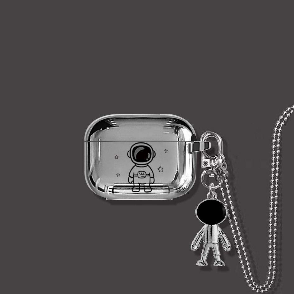 Astronaut AirPods Pro case+keyring+necklace - Image 1