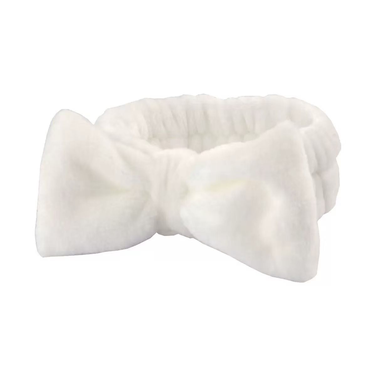 Autumn/Winter Plush Bow Headband Blue - Image 3