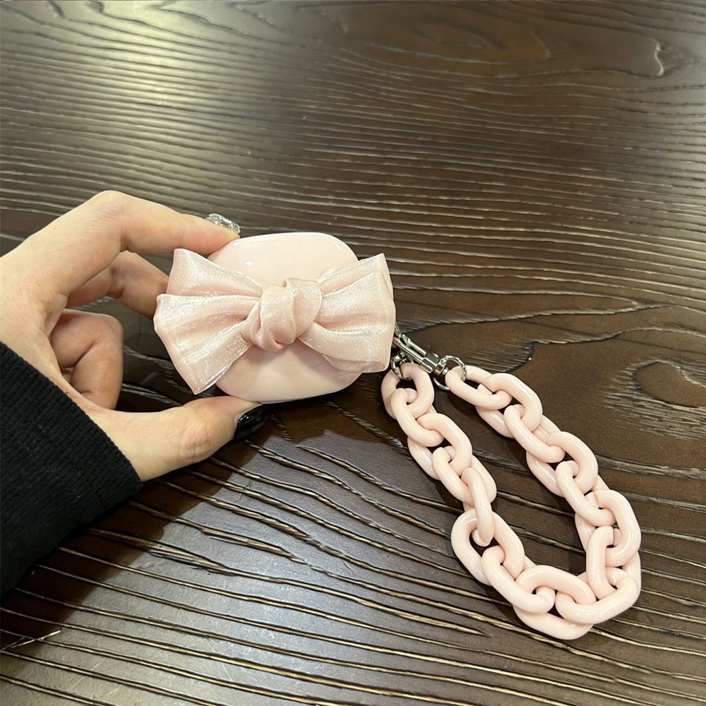 Black Mini [Beige Shell] + Pearl Bracelet AirPods 3 - Image 8