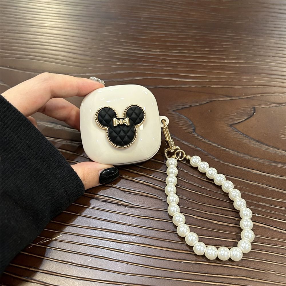 Black Mini [Beige Shell] + Pearl Bracelet AirPods Pro - Image 1